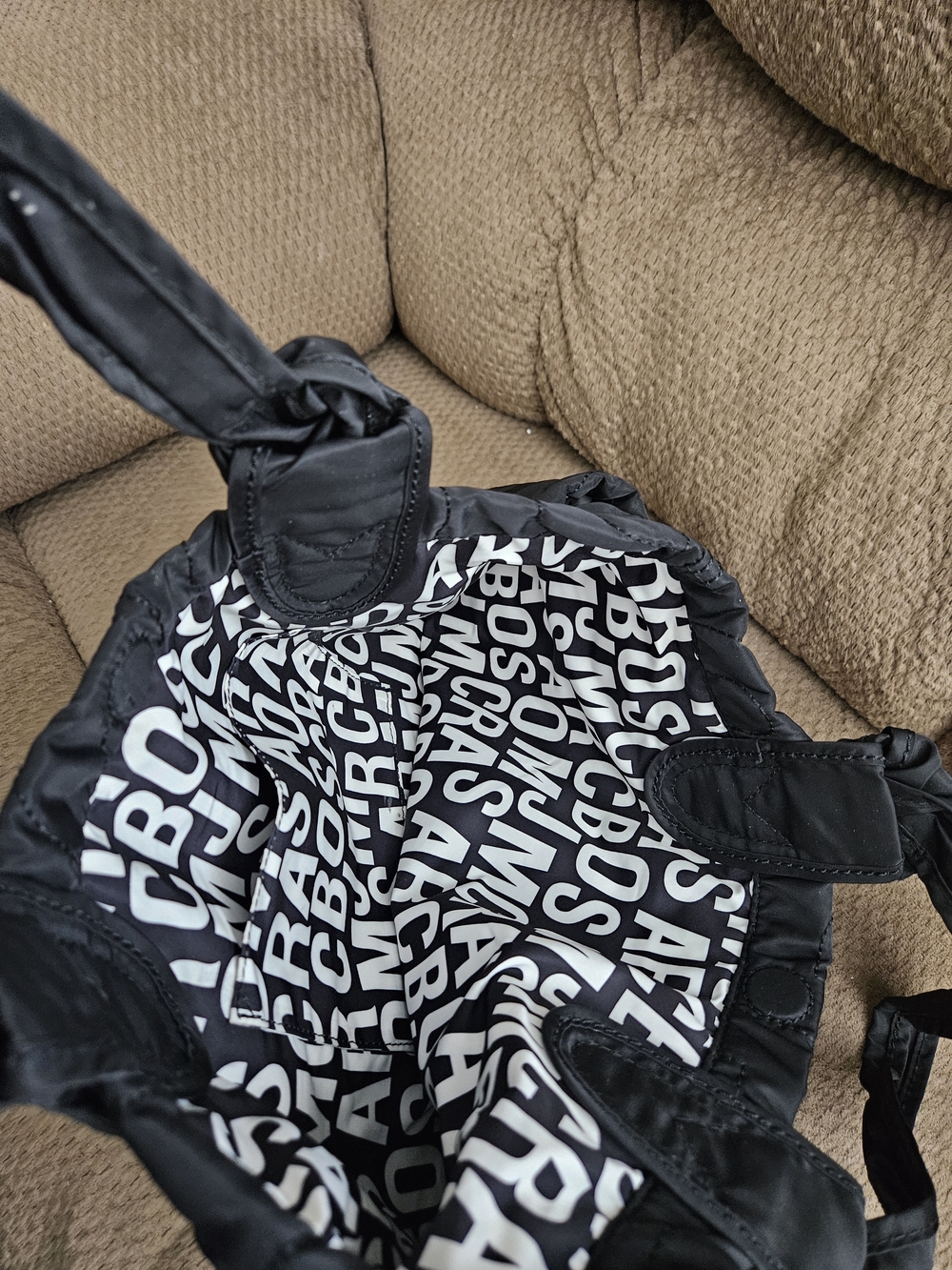 Marc by Marc Jacobs Black Quilted Nylon Tote with Knotted Handles - Picture 7 of 13